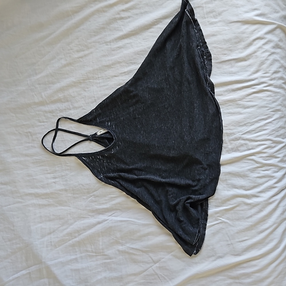 We The Free Black Oversized Tank Top Size Small